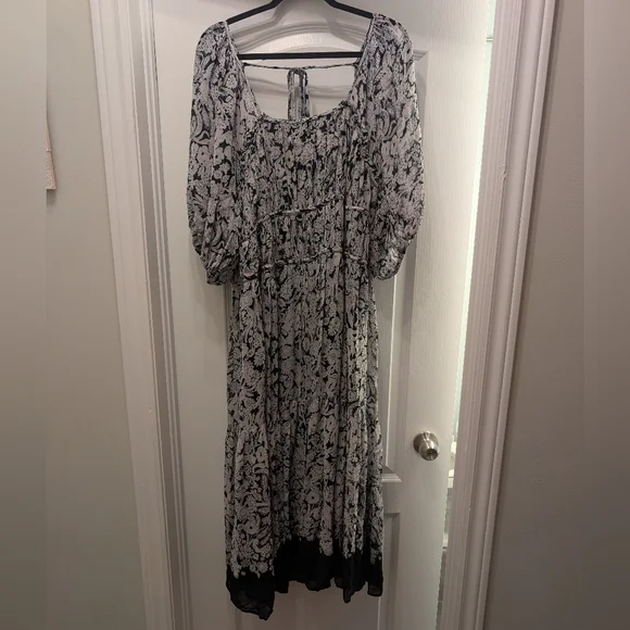 Anthropologie Smocked Midi Dress - Picture 5 of 8